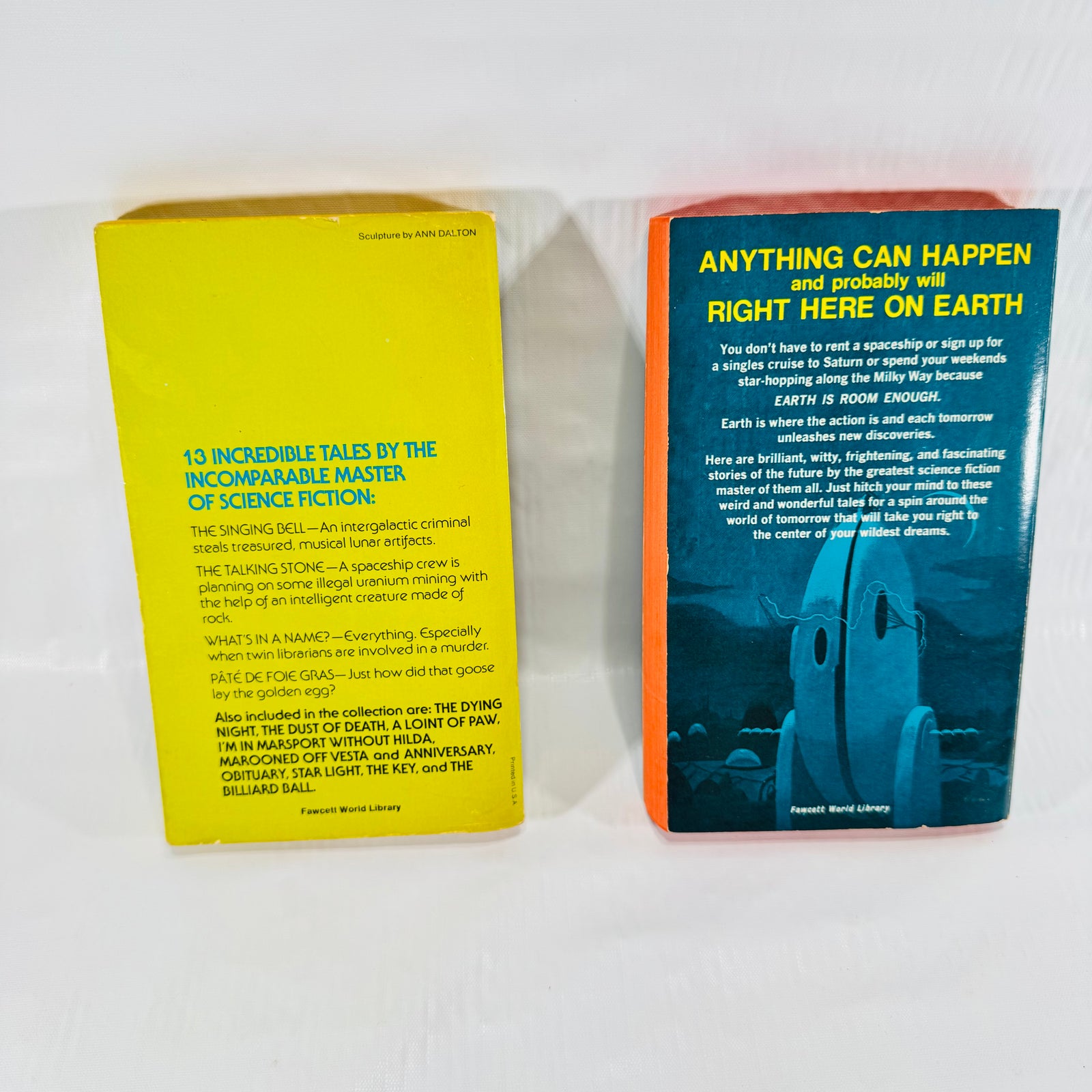 Asimov's Mysteries & Earth Is Room Enough by Isaac Asimov 2 Book Paperback Bundle