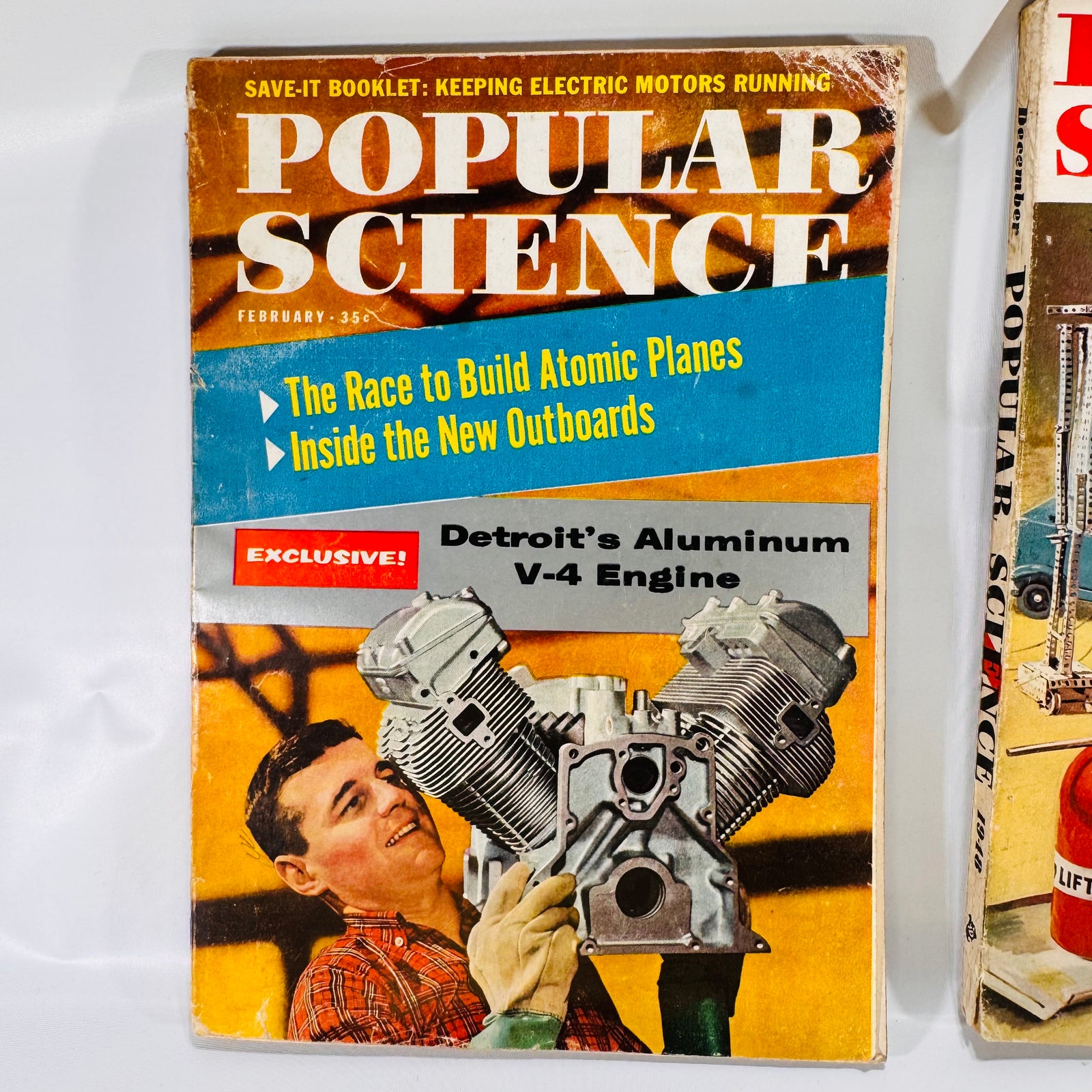 Four Vintage Popular Science Magazine Issues (August 1953, February 1959, June 1961) by Popular Science, Softcover