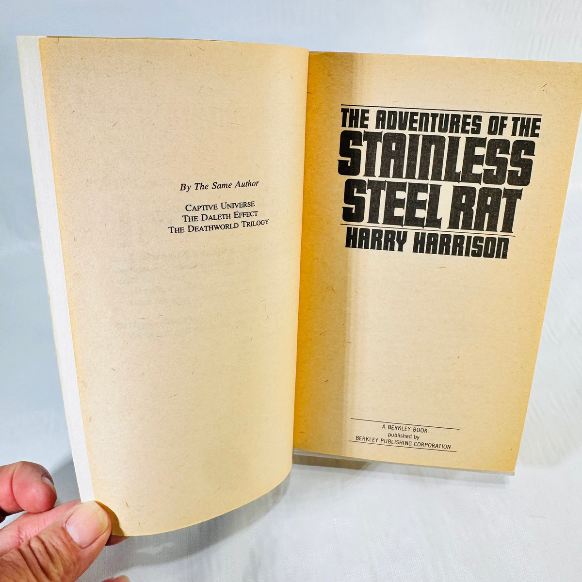 The Adventures of the Stainless Steel Rat by Harry Harrison 1978 Berkley Fourth Printing Paperback