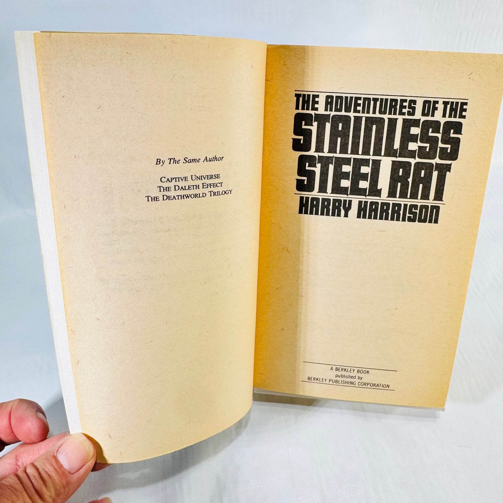 The Adventures of the Stainless Steel Rat by Harry Harrison 1978 Berkley Fourth Printing Paperback