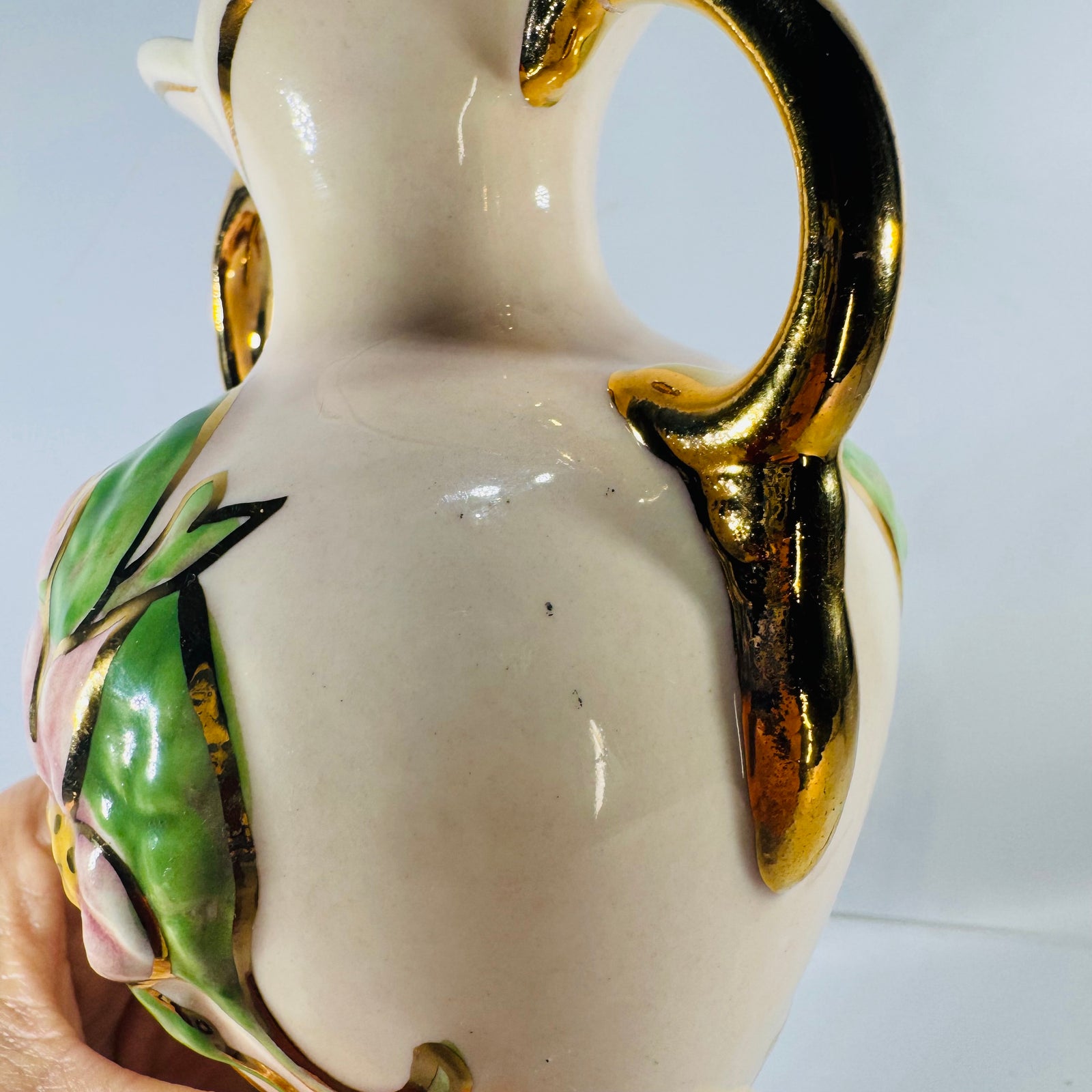 Hull Art Pottery Magnolia Vase Vintage Pink Double Handle Vase