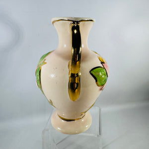 Hull Art Pottery Magnolia Vase Vintage Pink Double Handle Vase