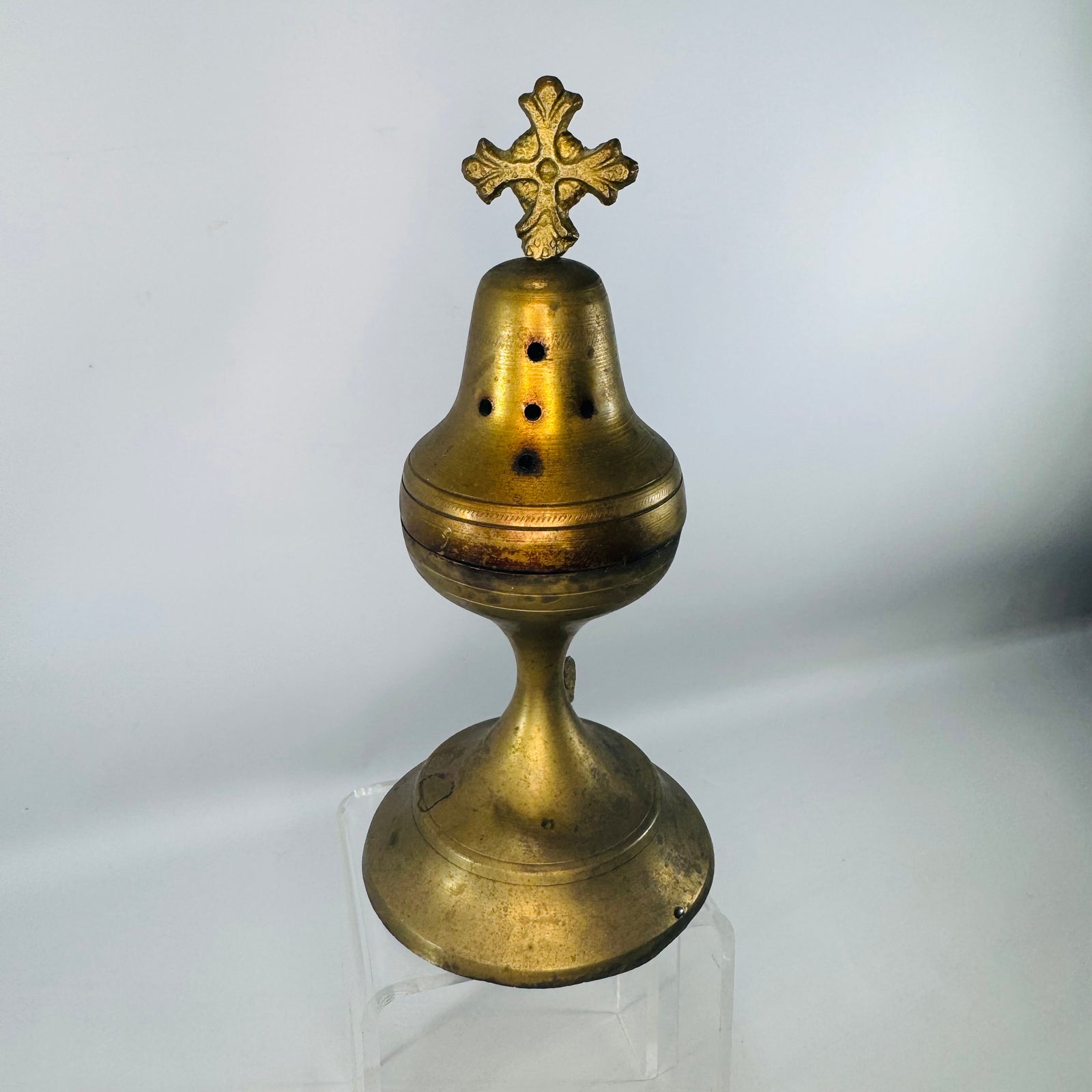 Brass Incense Burner Censer Vintage Home Altar Thurible