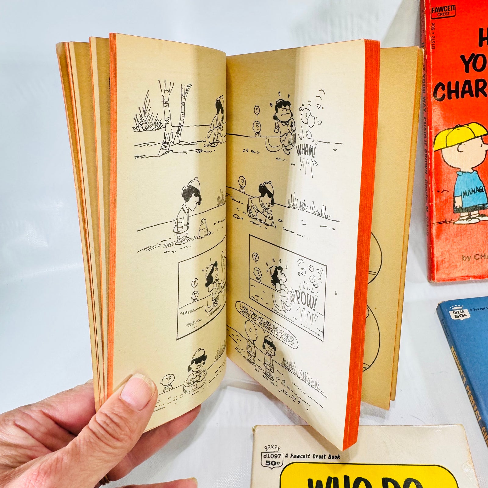 Charlie Brown Peanuts Fawcett Crest Paperback Lot of 4 by Charles M. Schulz
