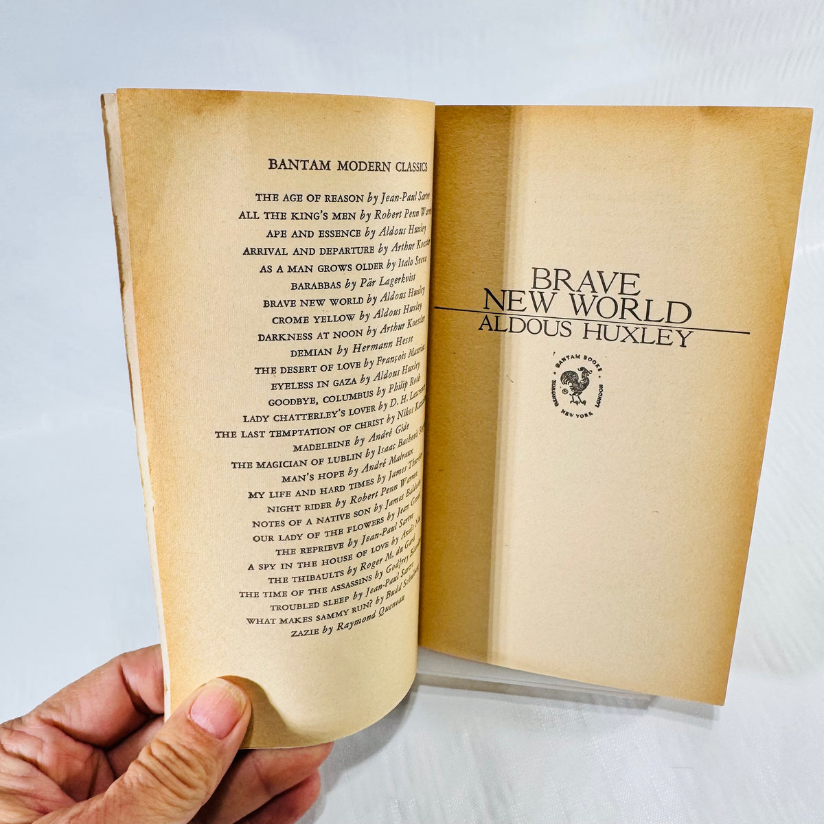 Brave New World by Aldous Huxley Bantam Modern Classic Paperback 45th Printing