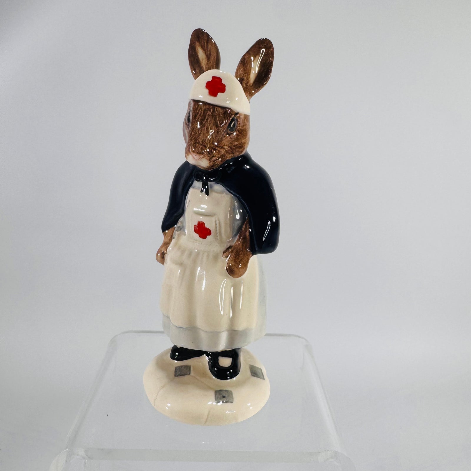 Royal Doulton Bunnykins “Nurse Bunnykins” DB74 Figurine | 1988 Backstamp, Hand-Painted Ceramic, Children’s Literature Collectible, Vintage Figurine
