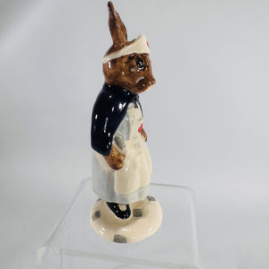 Royal Doulton Bunnykins “Nurse Bunnykins” DB74 Figurine | 1988 Backstamp, Hand-Painted Ceramic, Children’s Literature Collectible, Vintage Figurine