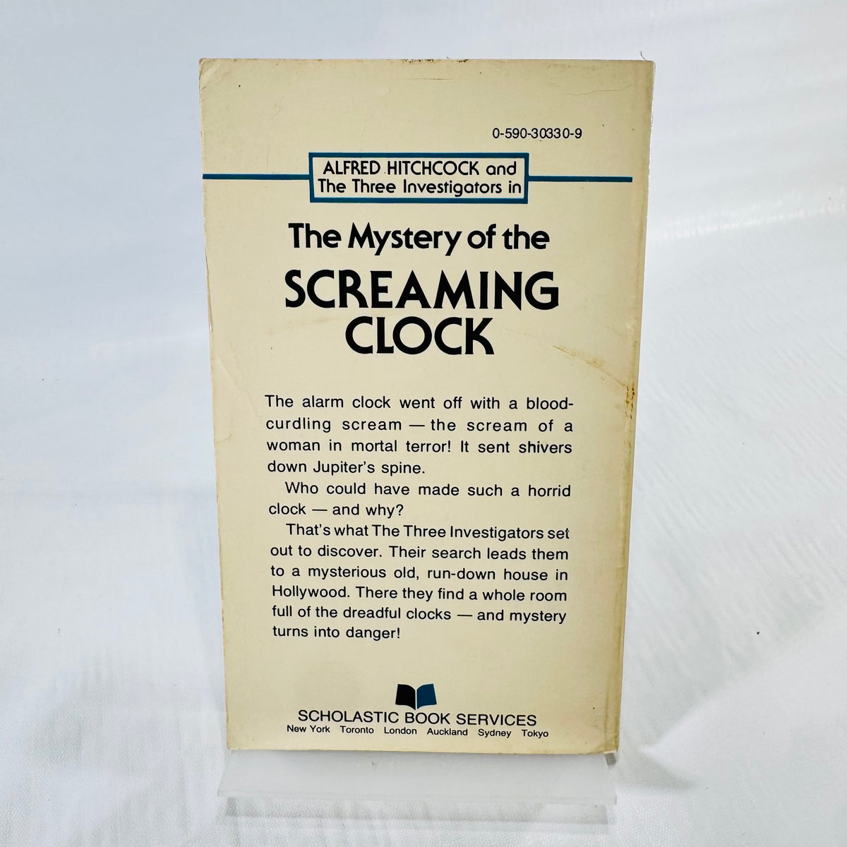 The Mystery of the Screaming Clock by Robert Arthur Three Investigators Scholastic Paperback