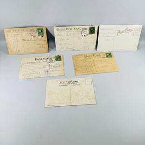Vintage Thanksgiving Postcards Lot of 6 | Antique Edwardian Turkey Holiday Postcard Collection | Harvest Turkeys Pumpkin Proclamation 1908–1911