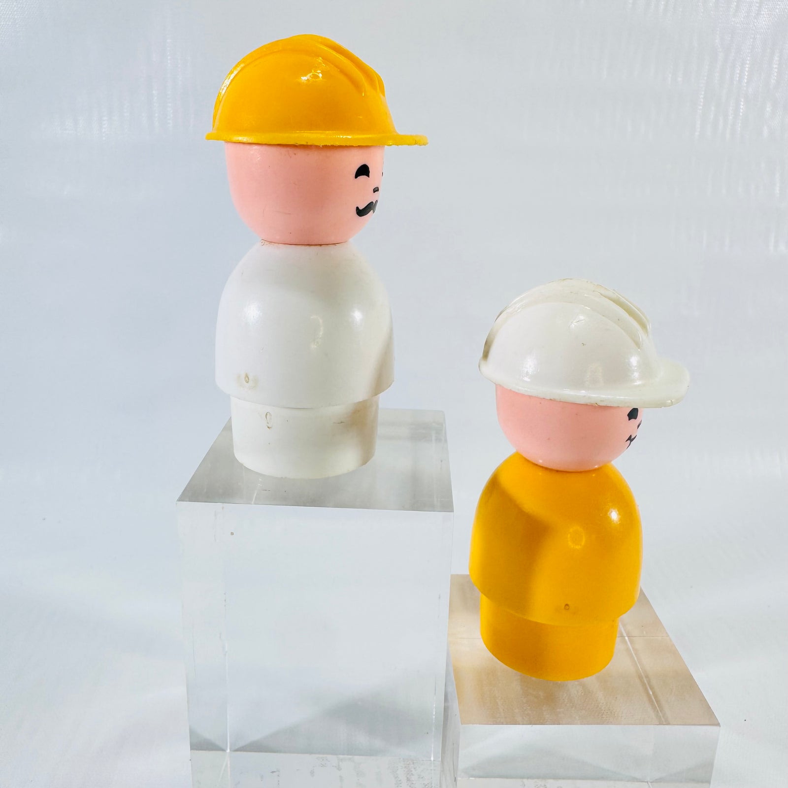Fisher-Price Jumbo Little People Construction Workers Lot of 2 1970s to 1980s