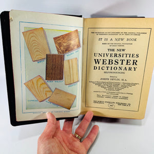 Vintage Webster Dictionary 1935 The New Universities Edition Hardcover Joseph Devlin World Syndicate Publishing