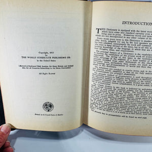 Vintage Webster Dictionary 1935 The New Universities Edition Hardcover Joseph Devlin World Syndicate Publishing