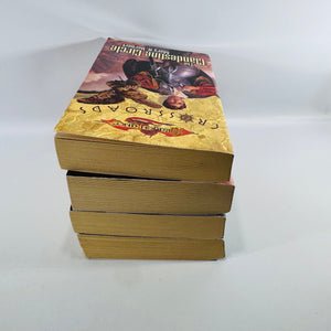 Dragonlance Fantasy Paperback Book Lot of 4 | Wizards of the Coast 2000-2003 | Crossroads Barbarians Ergoth