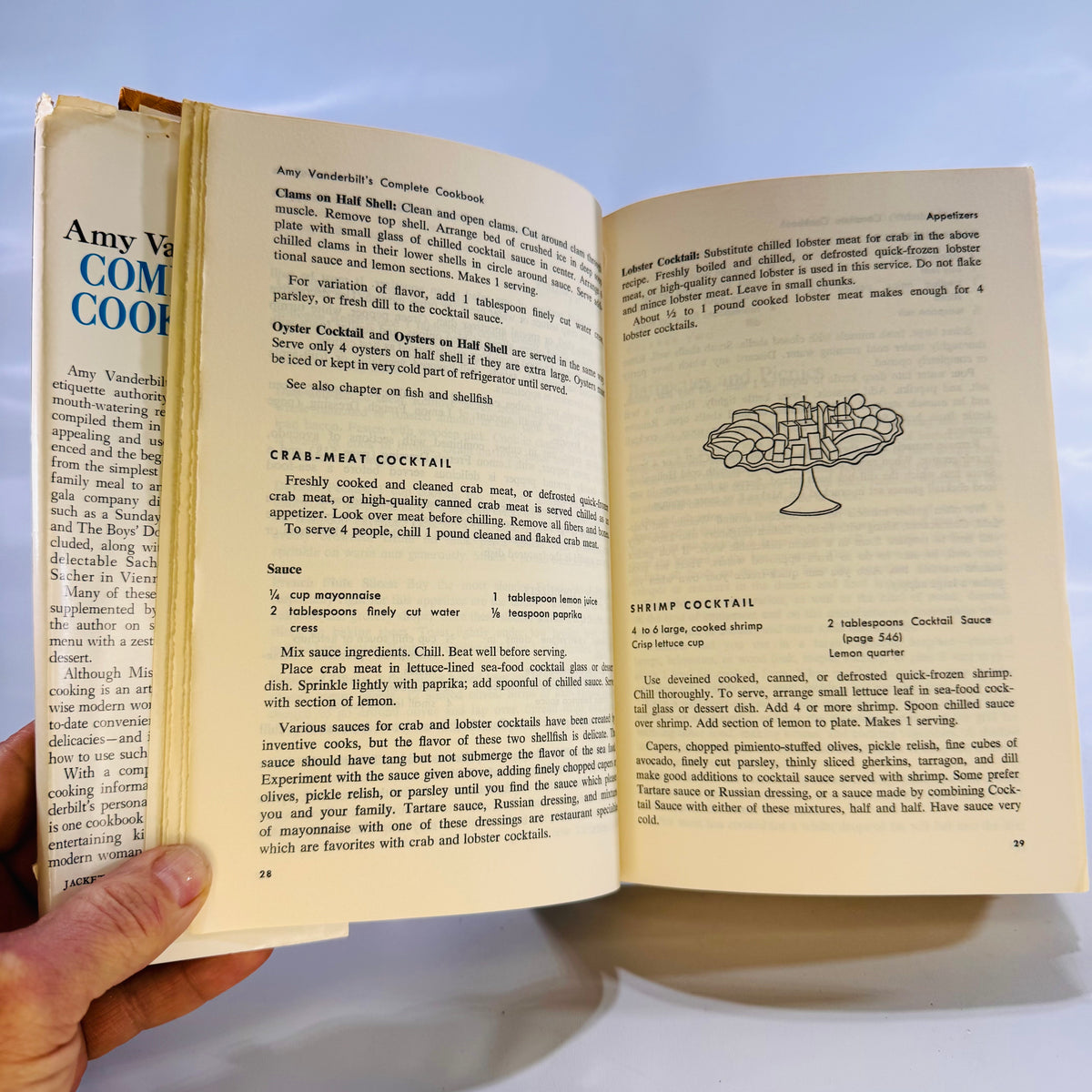 Amy Vanderbilt's Complete Cookbook 1961 Doubleday and Company Hardcover