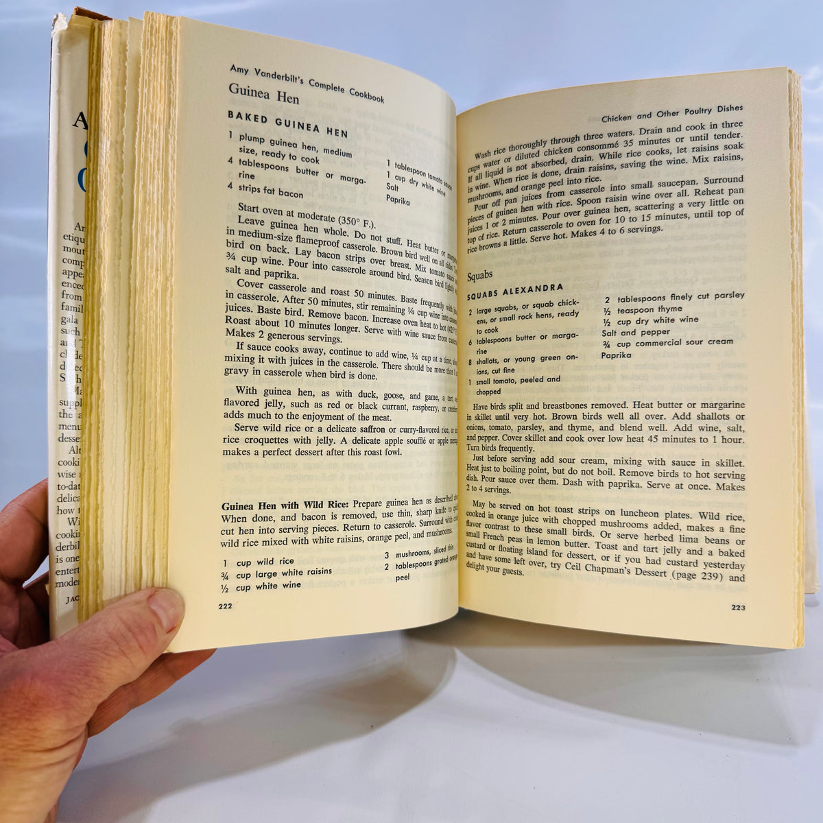 Amy Vanderbilt's Complete Cookbook 1961 Doubleday and Company Hardcover