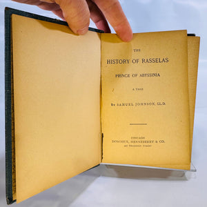 The History of Rasselas, Prince of Abyssinia, a Tale by Samuel Johnson (N.D.), L.L.D. Donohue Henneberry & Co., Hardcover