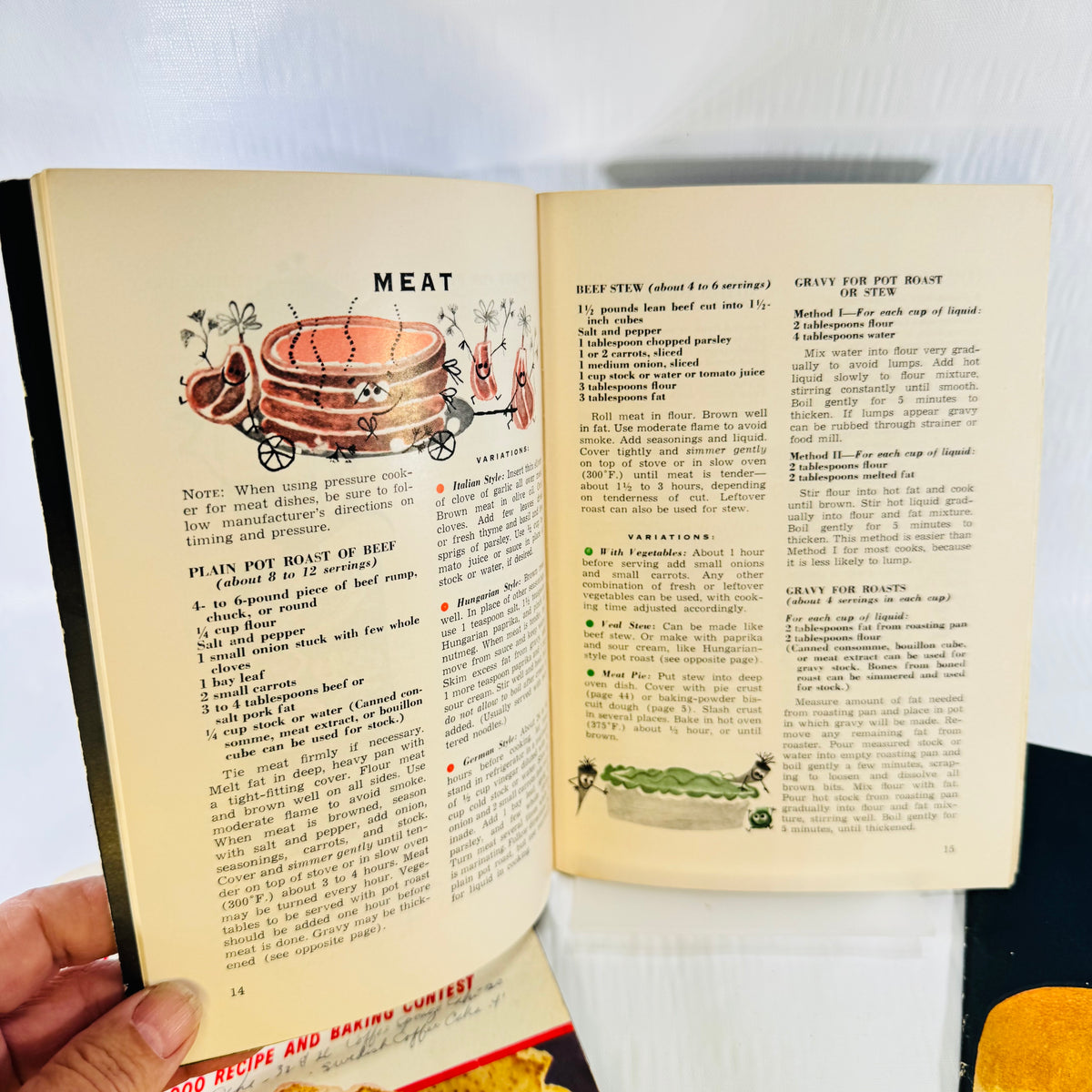 Metropolitan Cook Book 1955 Recipe Pamphlet Bundle with Pillsbury and Art of Making Bread