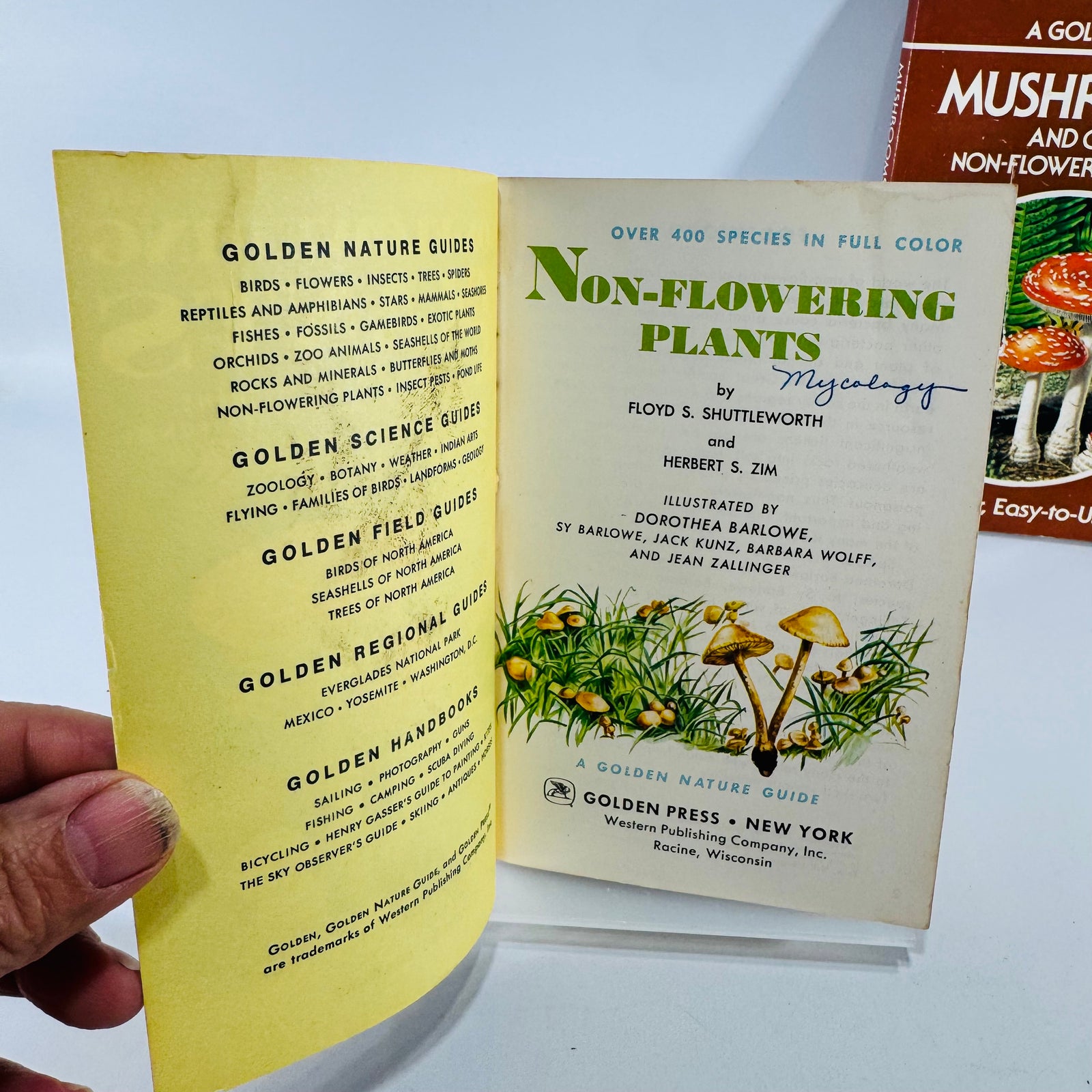 Non-Flowering Plants & Mushrooms and Other Non-Flowering Plants Floyd S. Shuttleworth & Herbert S. Zim | Golden Press | 1967 & 1987
