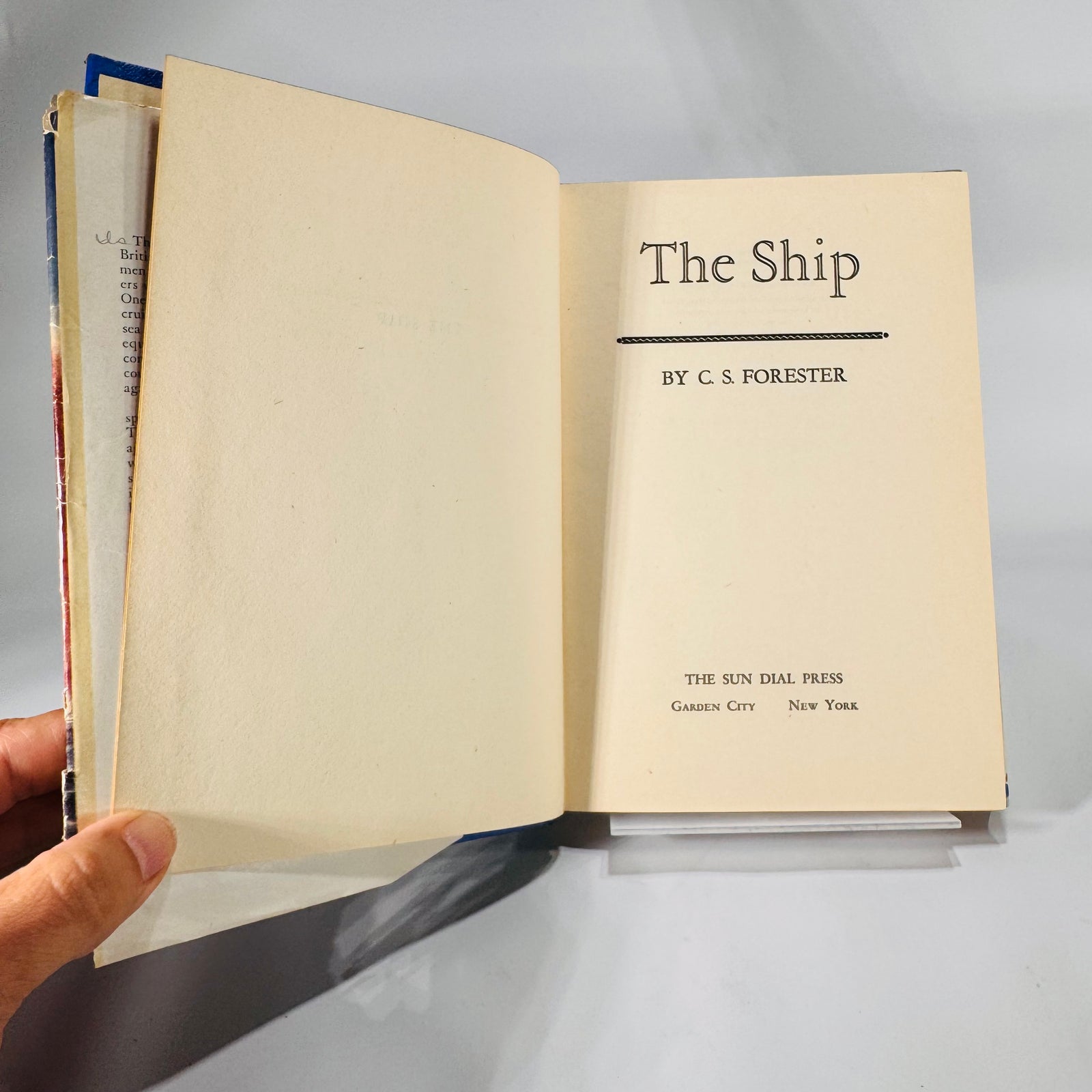 WWII Naval Fiction — The Ship (1944) — C. S. Forester | Sun Dial Press reprint, hardcover with jacket
