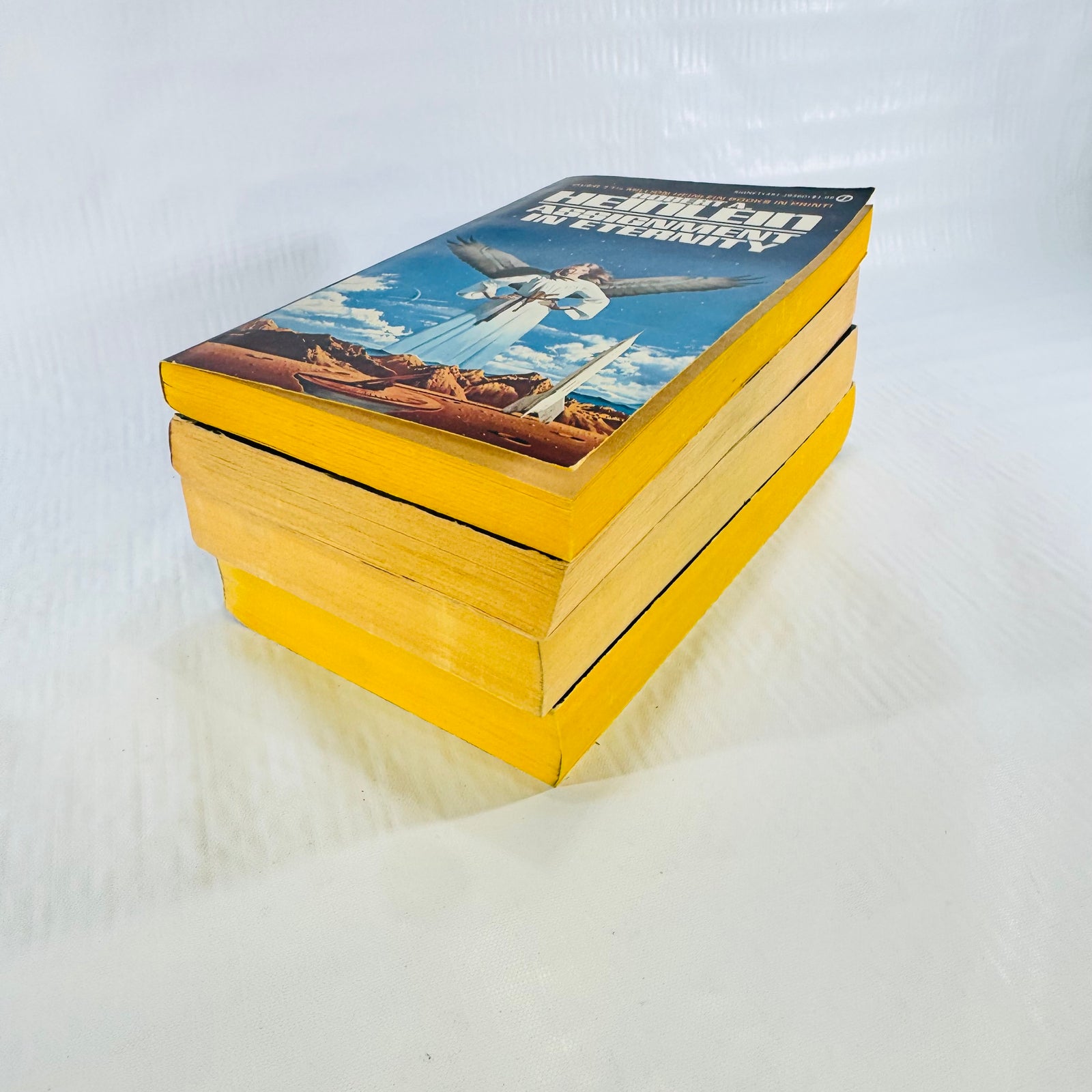 Stranger in a Strange Land Robert A. Heinlein 4 Paperback Bundle with I Will Fear No Evil, Jonathan Hoag, Assignment in Eternity