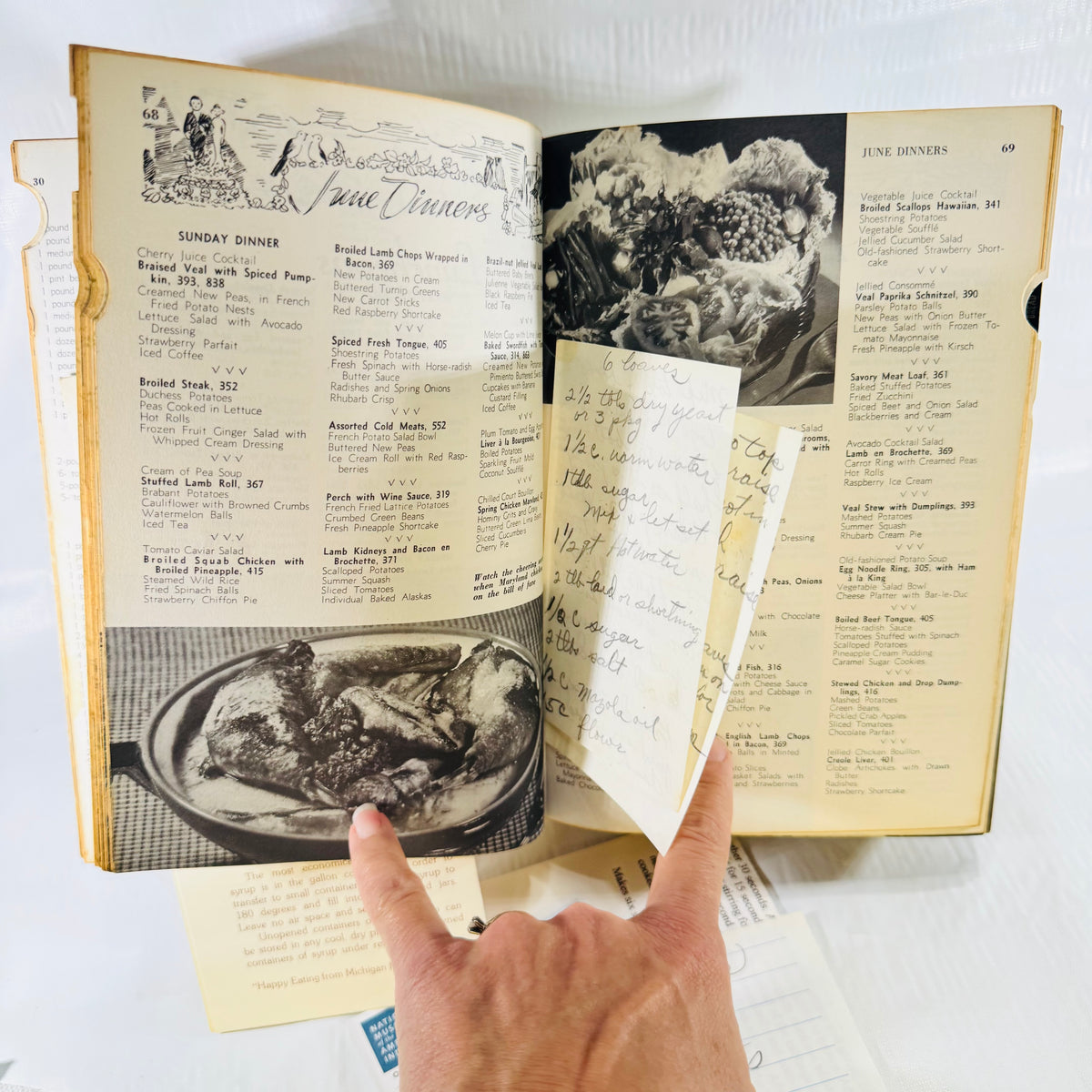 Culinary Arts Institute Encyclopedic Cookbook 1965 Ruth Berolzheimer Deluxe Edition with Handwritten Recipes