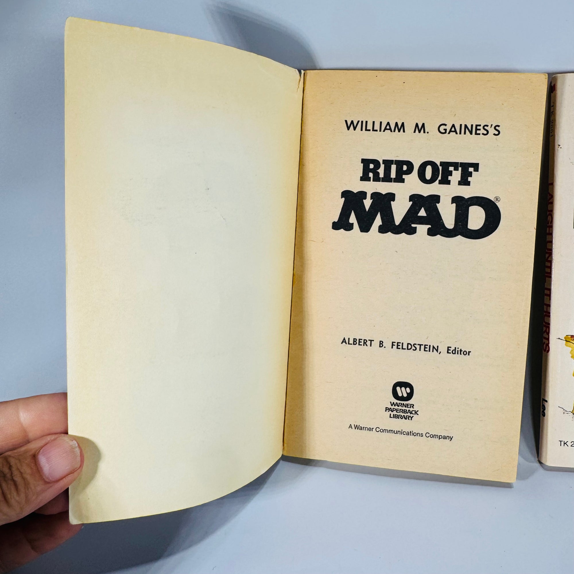 The Rip Off Mad (1973) & Laugh Until It Hurts (1974)  Vintage Humor Book Set— 1970s Satire Paperbacks | Comic Parod