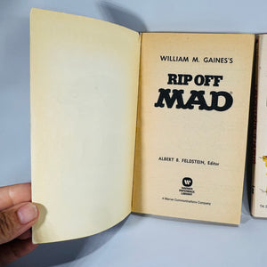The Rip Off Mad (1973) & Laugh Until It Hurts (1974)  Vintage Humor Book Set— 1970s Satire Paperbacks | Comic Parod