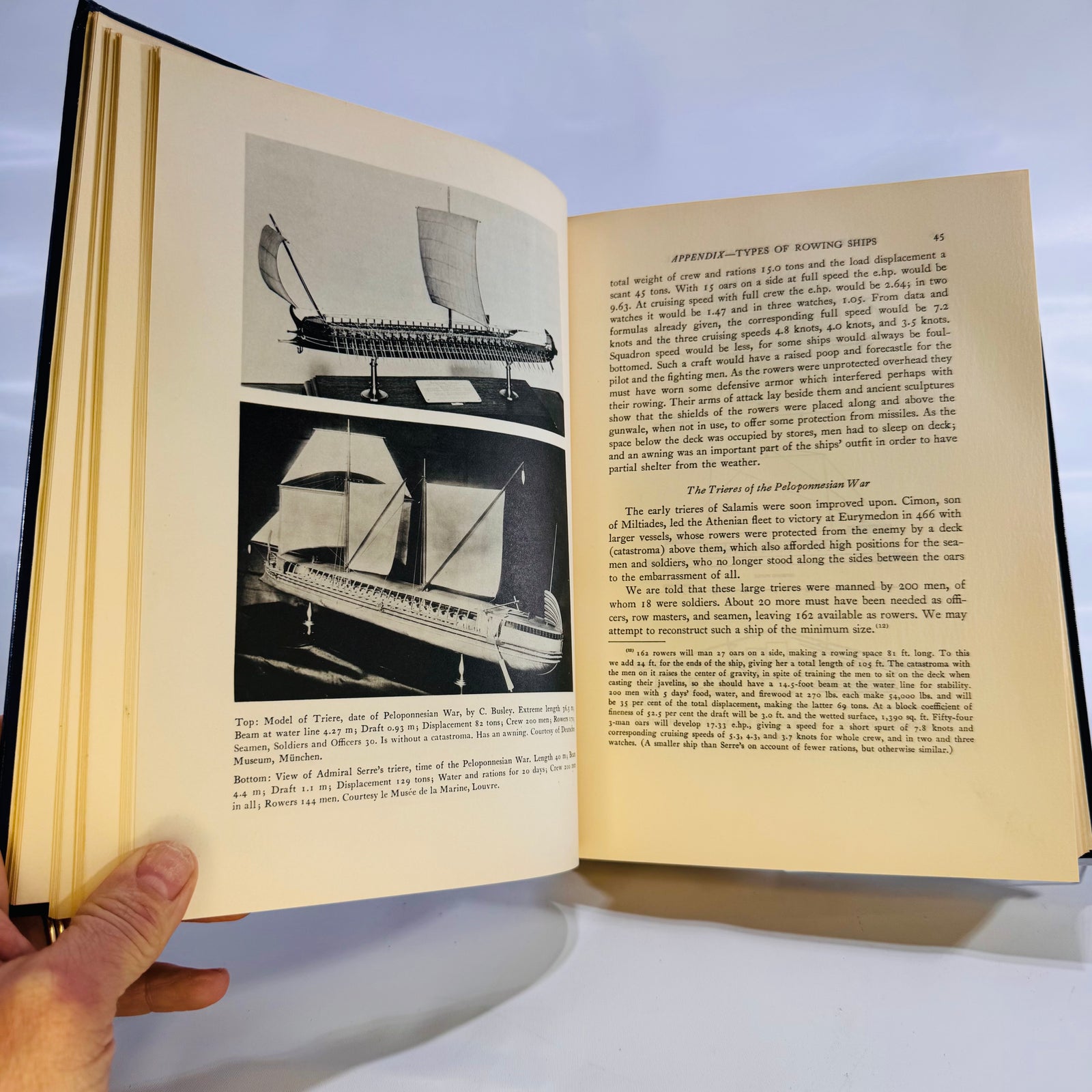 Greek and Roman Naval Warfare by Vice Admiral W.L. Rodgers (1937), U.S. Naval Institute, Hardcover Ornate