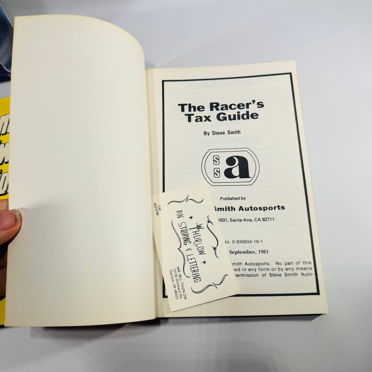 Vintage NASCAR Racing Reference Book Bundle — Speedweeks ’86, National Speedway Directory & The Racer’s Tax Guide