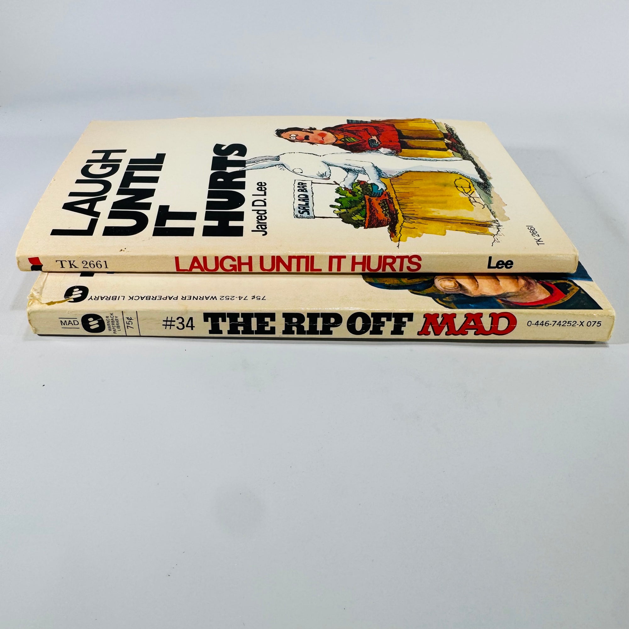 The Rip Off Mad (1973) & Laugh Until It Hurts (1974)  Vintage Humor Book Set— 1970s Satire Paperbacks | Comic Parod