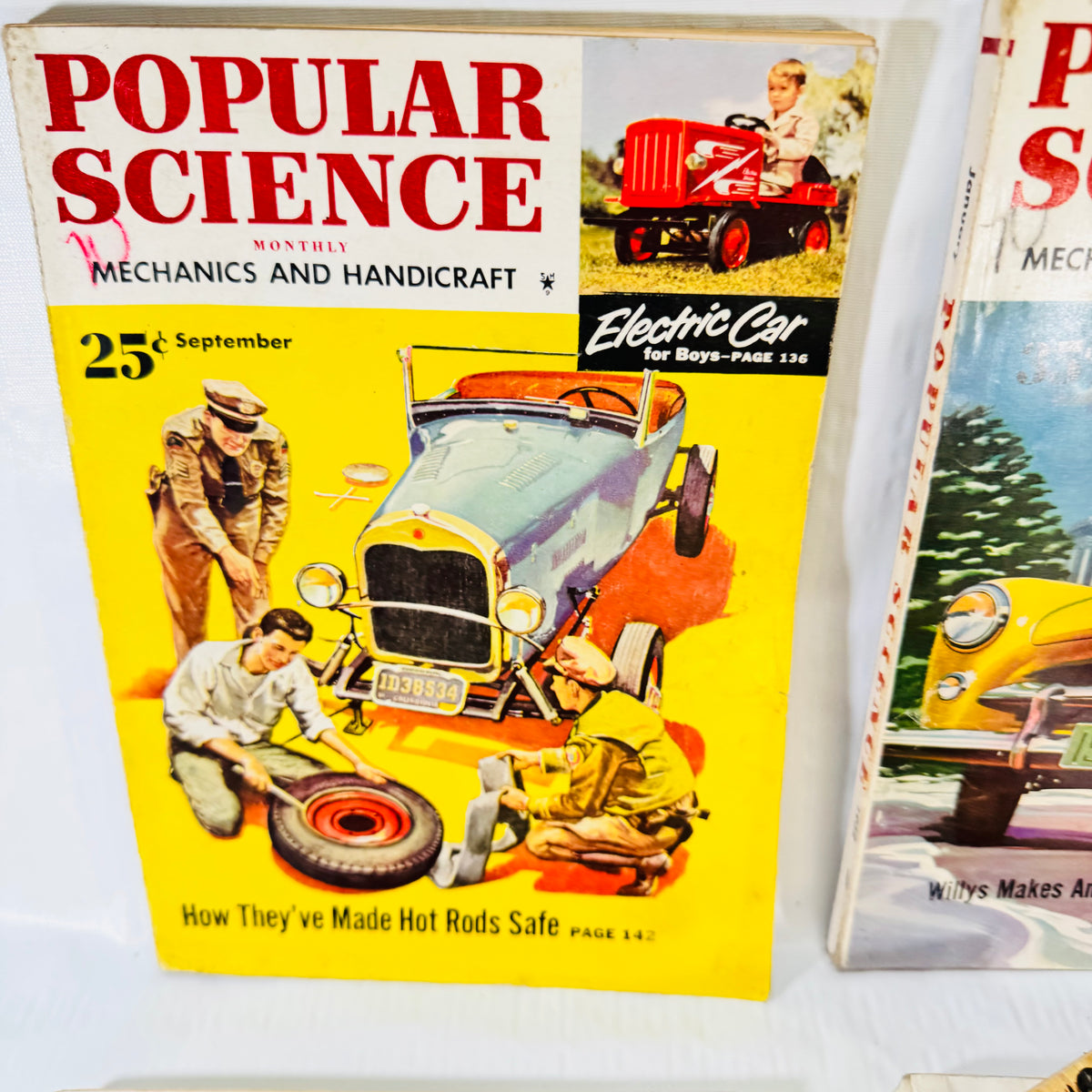 Popular Science 1952 Magazine Bundle, 7 Issues, Vintage Cars Aviation and Mechanics