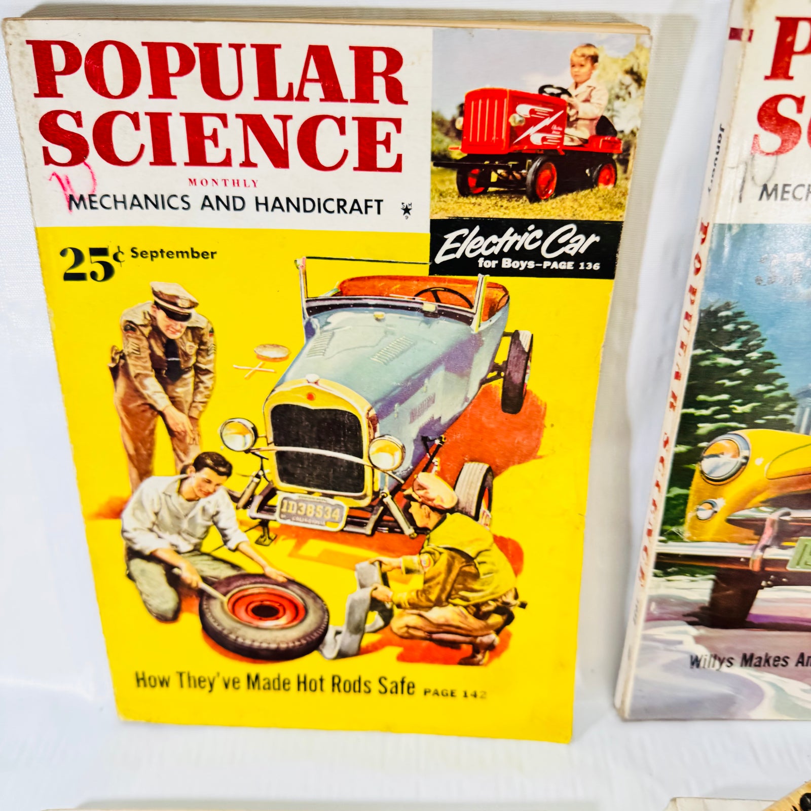 Popular Science 1952 Magazine Bundle, 7 Issues, Vintage Cars Aviation and Mechanics