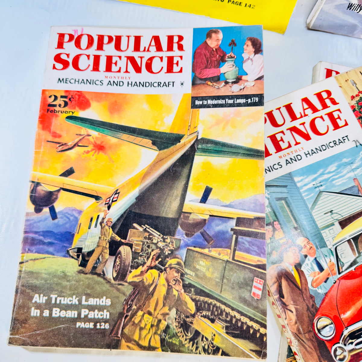Popular Science 1952 Magazine Bundle, 7 Issues, Vintage Cars Aviation and Mechanics