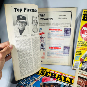 Baseball Magazines & Guides Lot (1974–1980) — Street & Smith’s Yearbooks, Big League Baseball, Baseball Quarterly + Johnny Bench Booklet | Stats & Rosters, Sports History