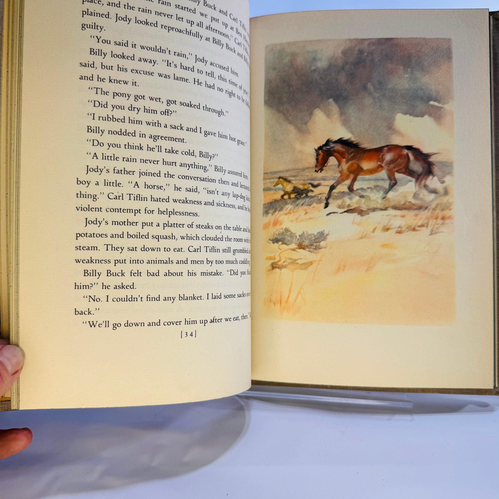 The Red Pony by John Steinbeck with Illustrations by Wesley Dennis (1945), Viking Press, Hardcover