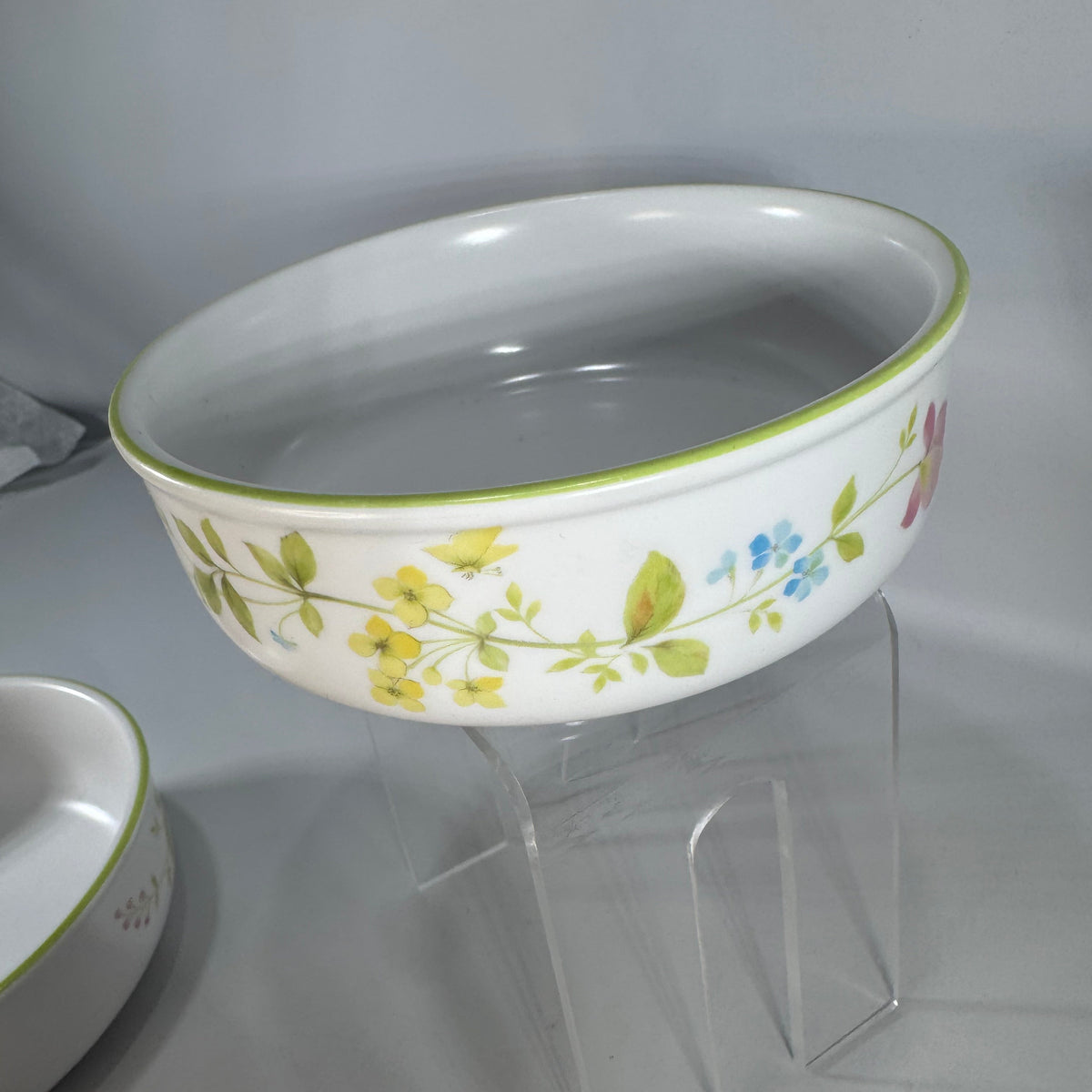 Two  Vintage Noritake Progression China Clear Day Bowls | Progression china floral bowls