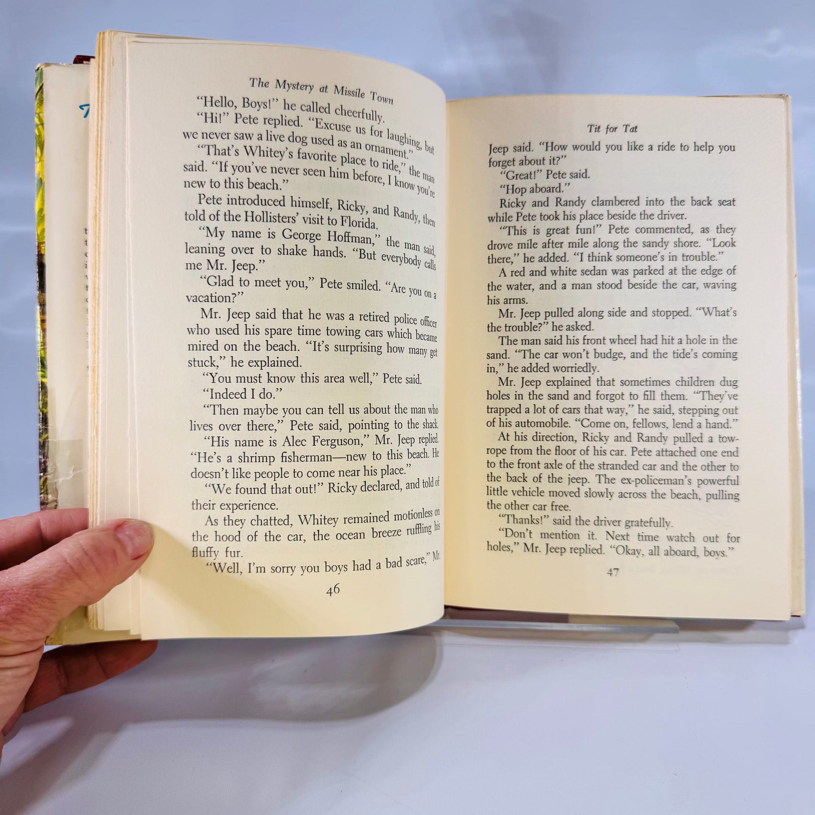 The Happy Hollisters and the Mystery at Mission Town by Jerry West (1961), Doubleday & Company Inc., Hardcover with Dust Jacket