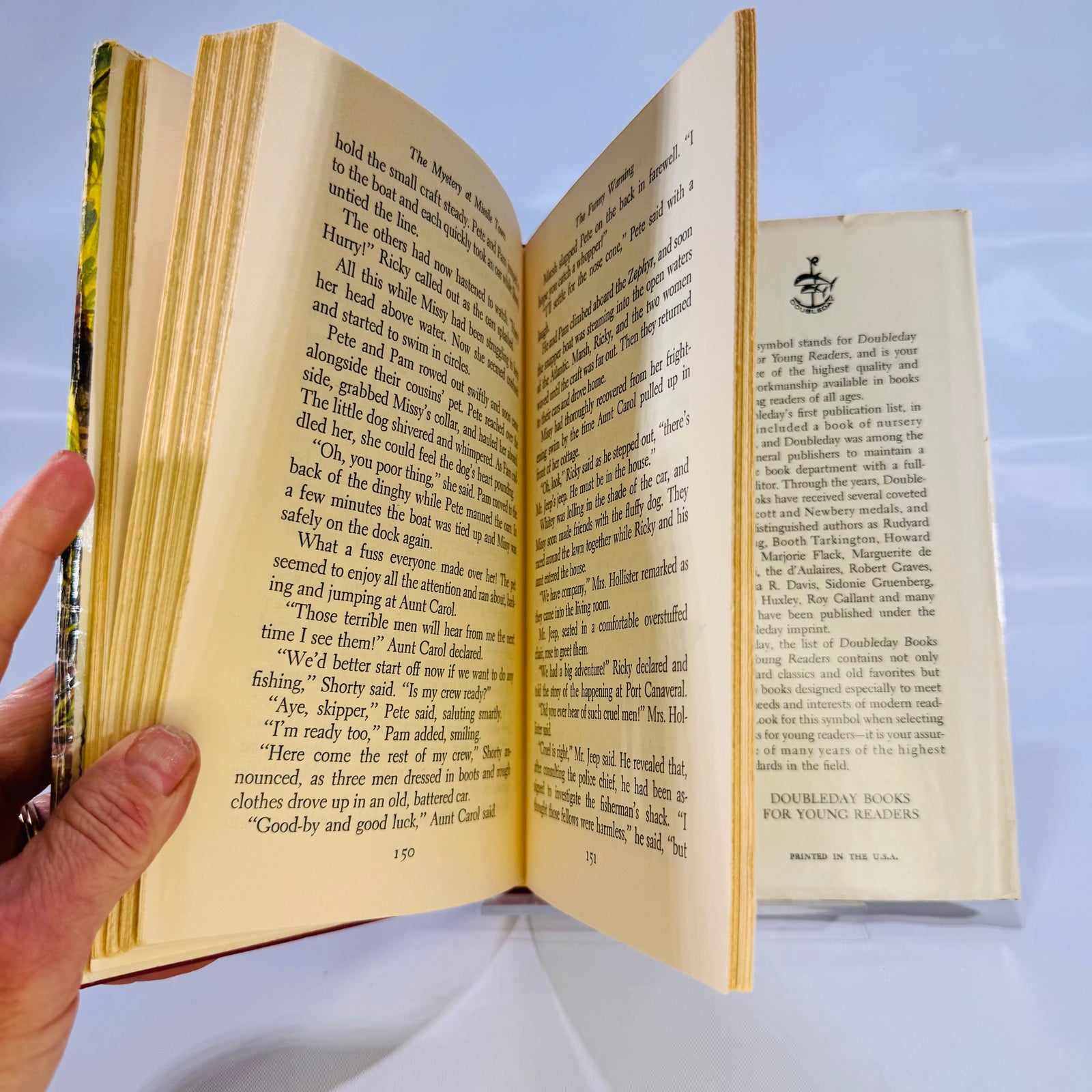 The Happy Hollisters and the Mystery at Mission Town by Jerry West (1961), Doubleday & Company Inc., Hardcover with Dust Jacket