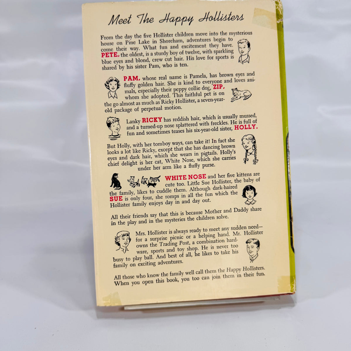 The Happy Hollisters and the Mystery at Mission Town by Jerry West (1961), Doubleday & Company Inc., Hardcover with Dust Jacket
