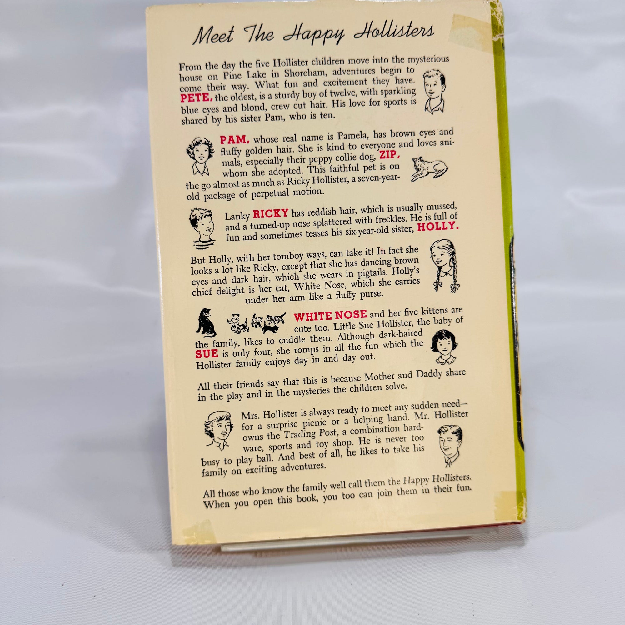 The Happy Hollisters and the Mystery at Mission Town by Jerry West (1961), Doubleday & Company Inc., Hardcover with Dust Jacket