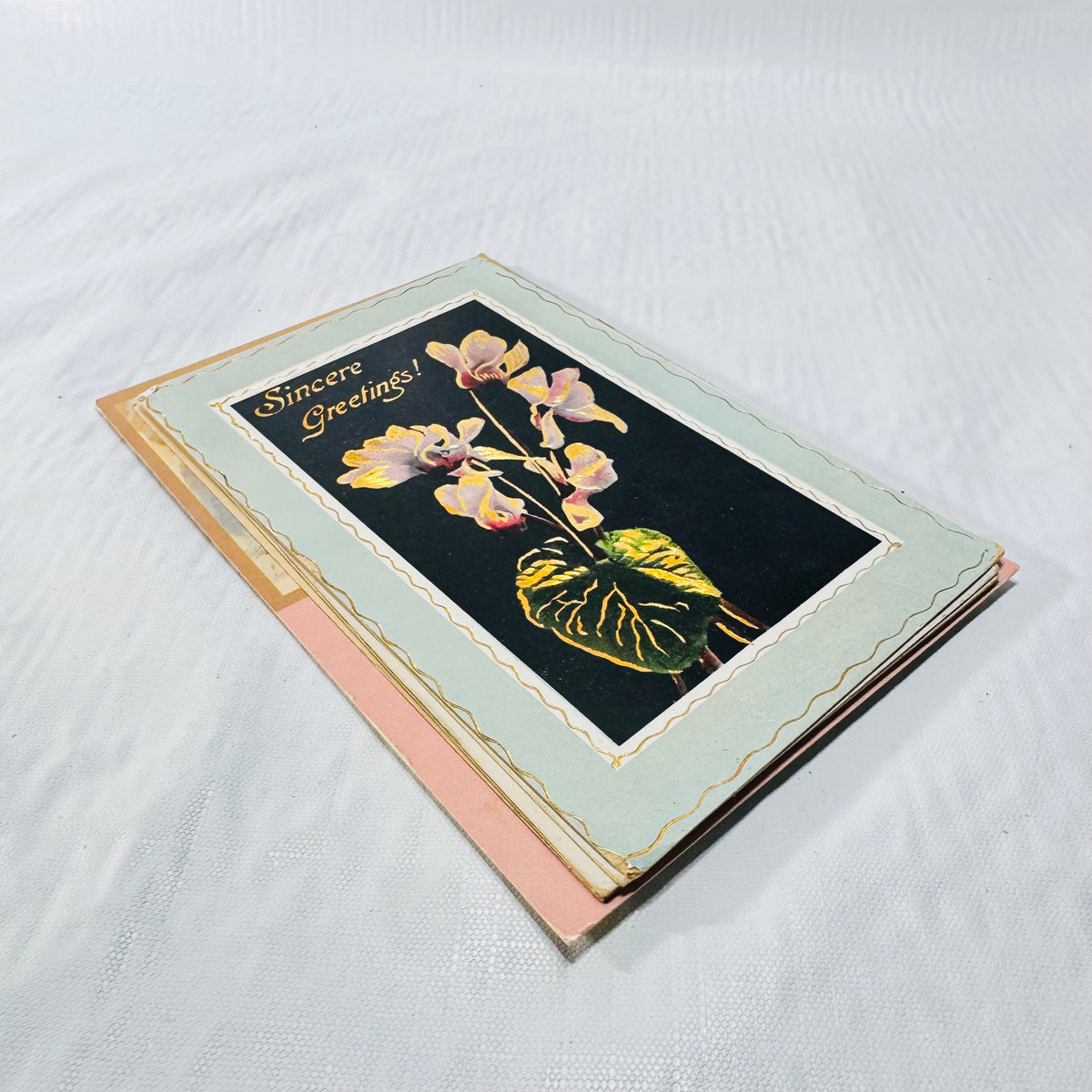 Antique Embossed Postcards Lot of 12, Floral Holiday Greetings 1900s