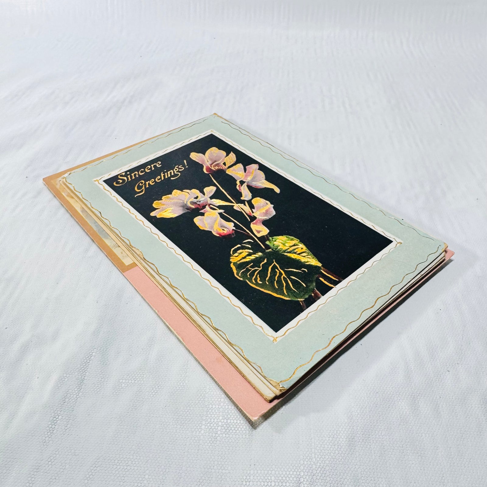 Antique Embossed Postcards Lot of 12, Floral Holiday Greetings 1900s