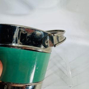Vintage J Chein Prosperity Bank | Aqua Tin Pail Still Bank