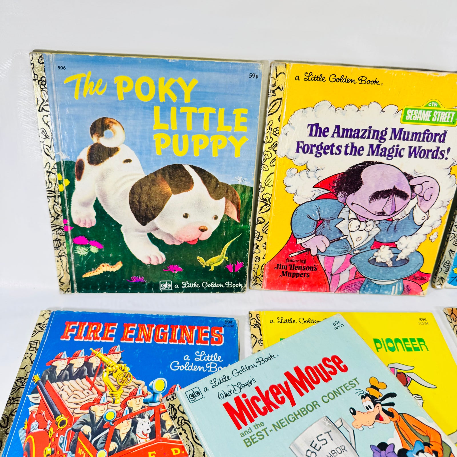 Little Golden Books Bundle of 7 Vintage Disney Sesame Street Bugs Bunny and More