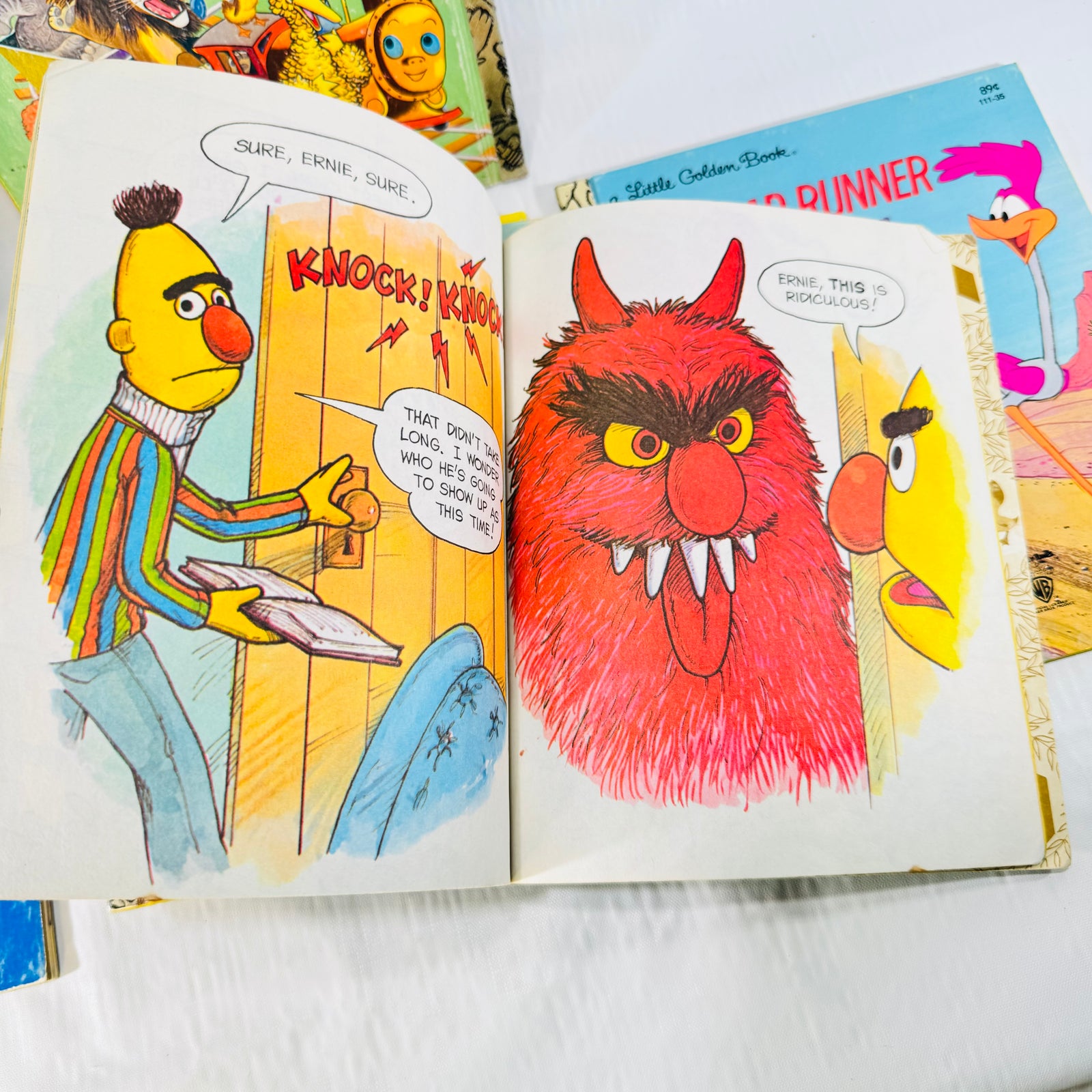 Little Golden Books Bundle of 7 Vintage Disney Sesame Street Bugs Bunny and More