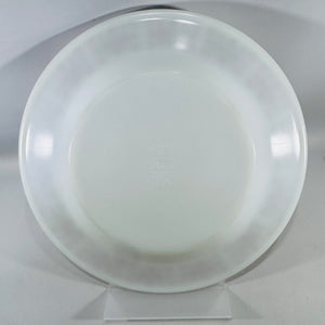Pyrex Copper Filigree Dinner Plate | Milk Glass Brown Scroll Tableware