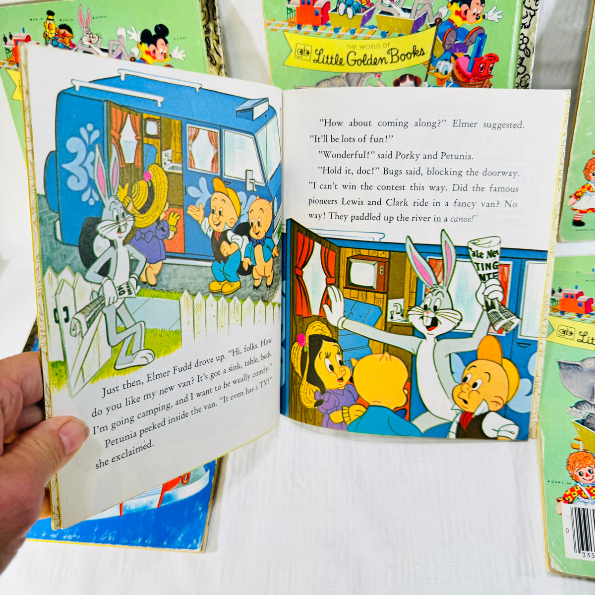 Little Golden Books Bundle of 7 Vintage Disney Sesame Street Bugs Bunny and More
