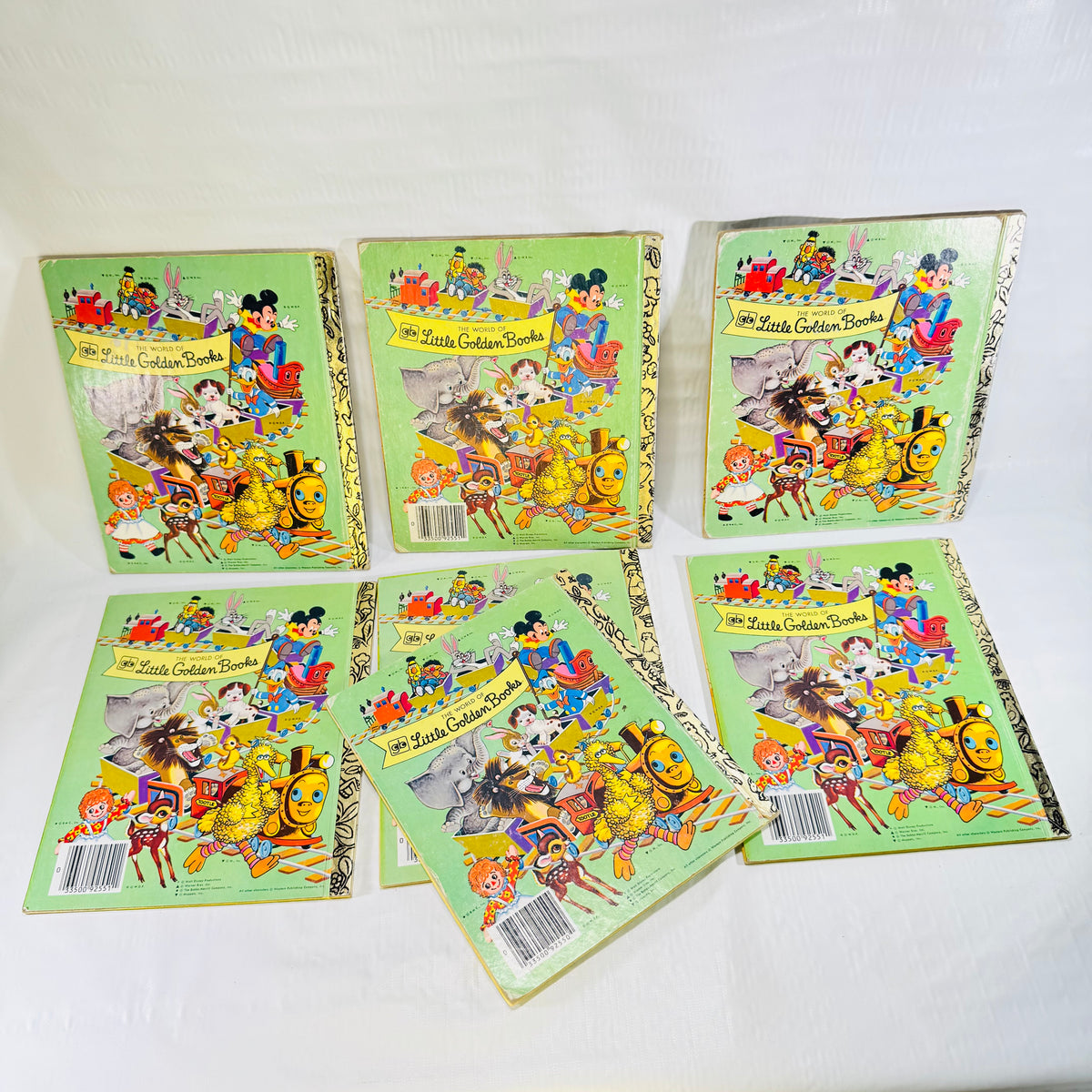 Little Golden Books Bundle of 7 Vintage Disney Sesame Street Bugs Bunny and More