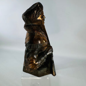 Vintage Davy Crockett Penny Bank | 1950s Metal Still Bank Bust