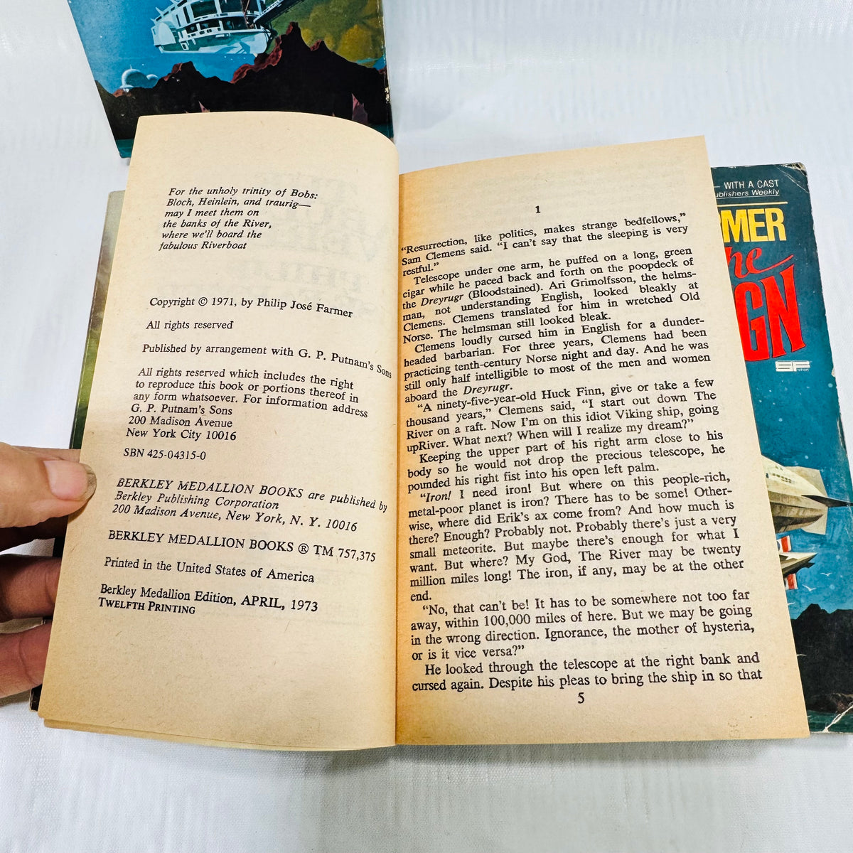 Philip José Farmer 4 Book Bundle, Riverworld and World of Tiers